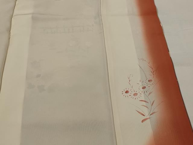 平和屋着物■訪問着 駒刺繍 花松文 暈し染め 金彩 正絹 逸品 AABI0291st