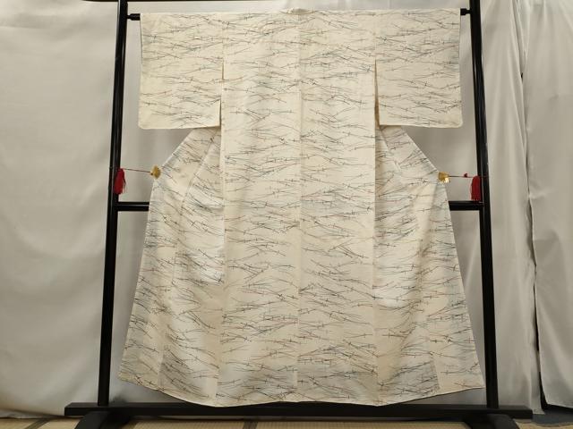 平和屋着物■上質な小紋 松葉文 金彩 正絹 逸品 AABI0308st