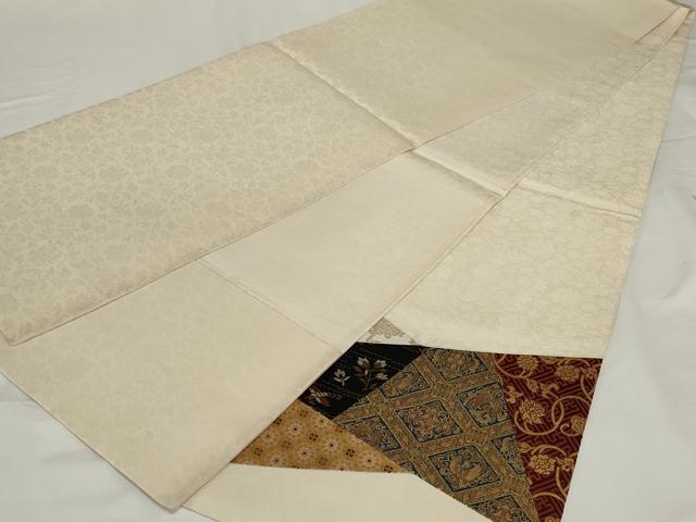 平和屋着物◎太鼓柄袋帯 切嵌 名物裂 金糸 正絹 逸品 AABI0327ou