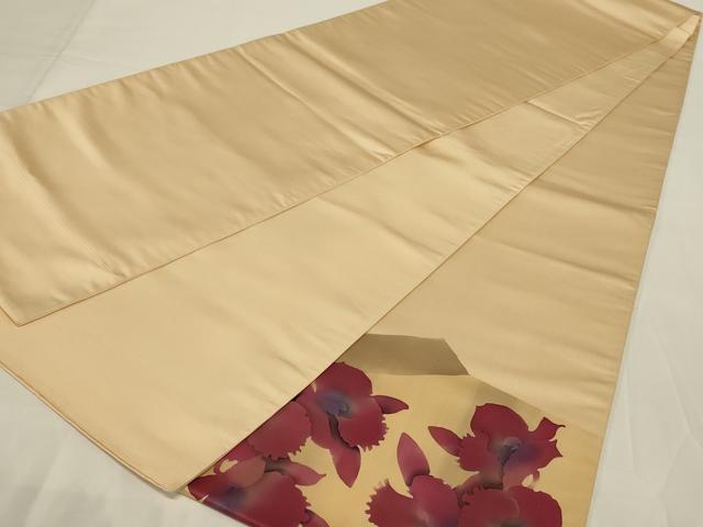 平和屋着物◎太鼓柄袋帯 草花文 正絹 逸品 AABI0360ou