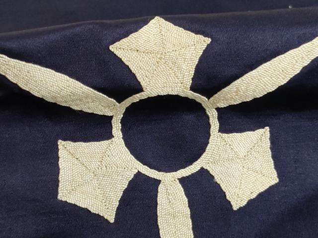 平和屋本店▼掛 袱紗4点セット 駒刺繍 片喰 五三の桐 法衣 寺院 仏具 仏教 僧侶 神職 装束 AABI0391ja