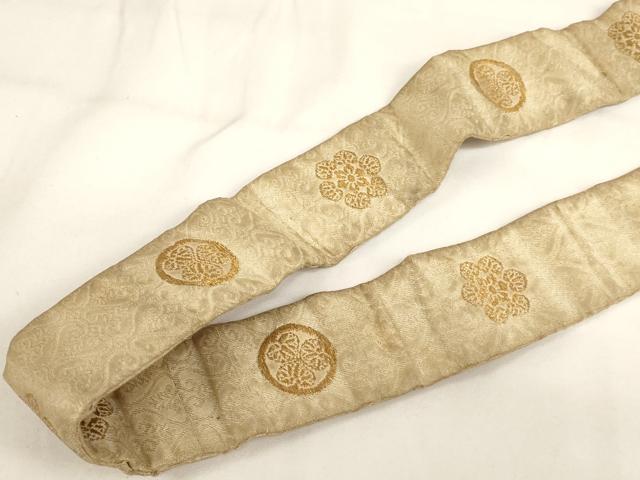 平和屋本店▼輪袈裟 三つ葉葵 金糸 法衣 寺院 仏具 仏教 僧侶 神職 装束 AABI0409ja