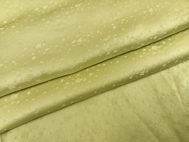 平和屋着物●上質な色無地 紋意匠 枯草色 正絹 逸品 AABI0455ph