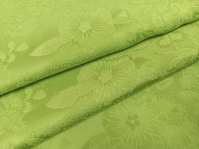 平和屋着物●上質な色無地 辻が花地紋 黄朽葉色 正絹 逸品 AABI0490ph