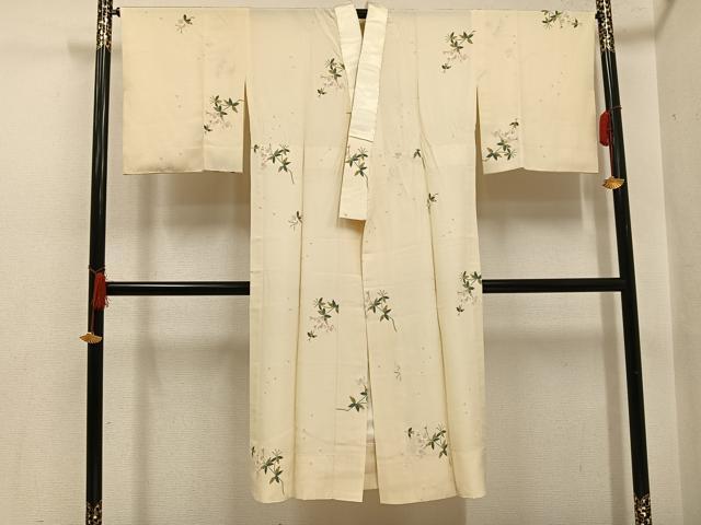 平和屋着物●長襦袢 無双仕立て 枝桜 やまと誂製 正絹 逸品 AABI0496ph