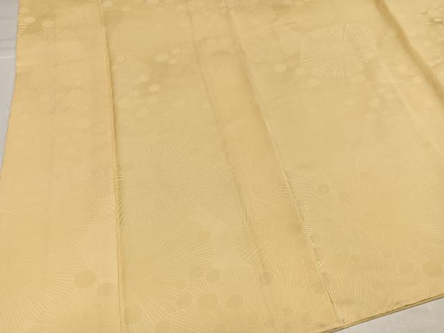 平和屋着物●上質な色無地 松地紋 蜂蜜色 阪急百貨店扱い 正絹 逸品 未使用 AABI0513ph