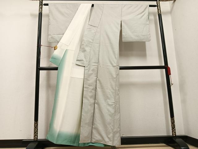 平和屋着物●上質な紬 十字絣 正絹 逸品 AABI0517ph