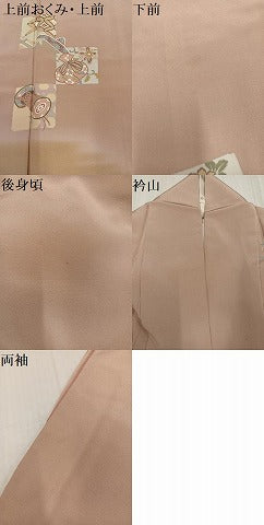 平和屋着物●訪問着 色紙楽器花文 正絹 逸品 AABI0529ph