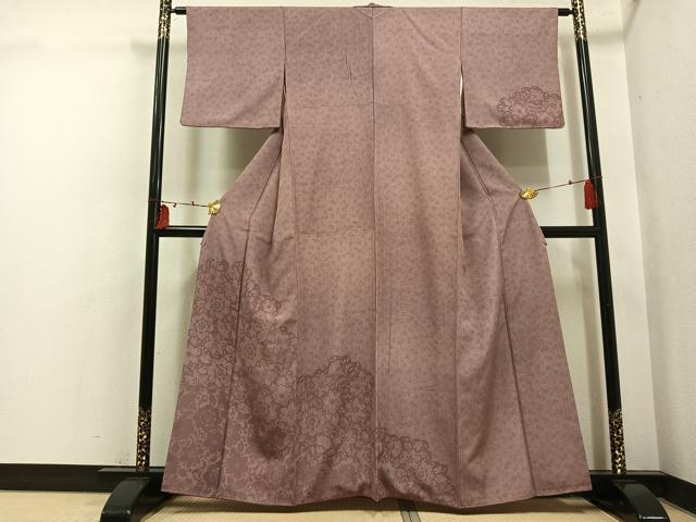 平和屋着物●四代目 松網 江戸小紋 訪問着 花尽くし 正絹 逸品 AABI0530ph