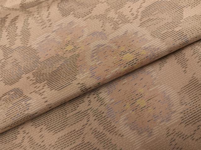平和屋着物●本場大島紬 草花文 やまと誂製 正絹 逸品 AABI0564ph