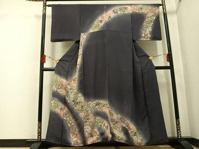 平和屋着物●訪問着 辻が花 暈し染め 正絹 逸品 AABI0568ph