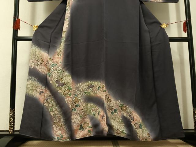 平和屋着物●訪問着 辻が花 暈し染め 正絹 逸品 AABI0568ph