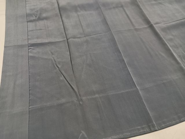 平和屋着物●男性 長襦袢 袷 色無地 桔梗鼠色 さが美扱い 正絹 逸品 未使用 AABI0570ph