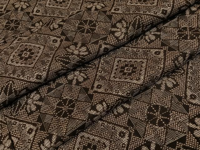 平和屋着物●本場大島紬 龍郷絣 正絹 逸品 AABI0596ph