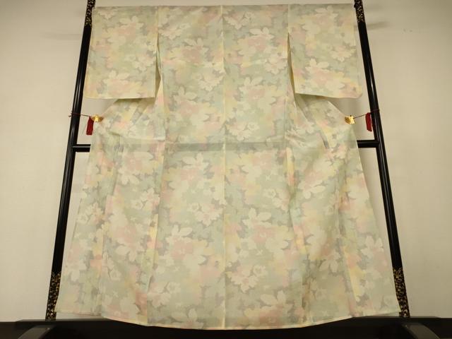 平和屋着物*夏物 本場大島紬 夏大島 花尽くし 正絹 逸品 AABI0605jd