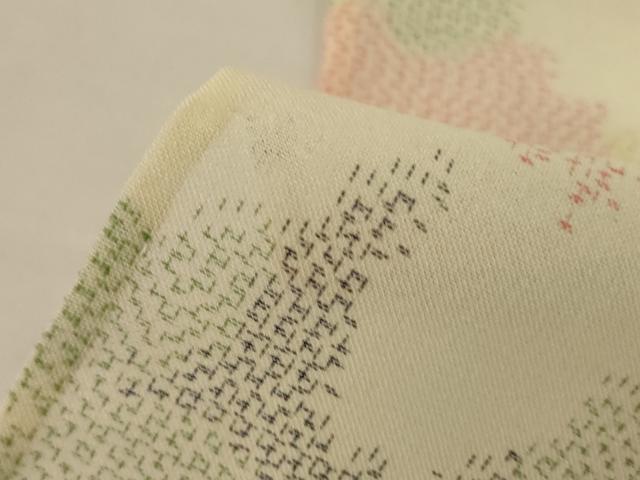 平和屋着物*夏物 本場大島紬 夏大島 花尽くし 正絹 逸品 AABI0605jd