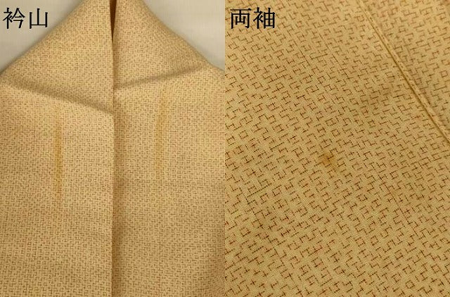 平和屋着物*夏物 紗紬 絣文様 正絹 逸品 AABI0609jd