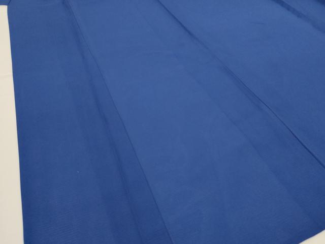 平和屋着物*夏物 色無地 絽 青藍色 正絹 逸品 AABI0611jd