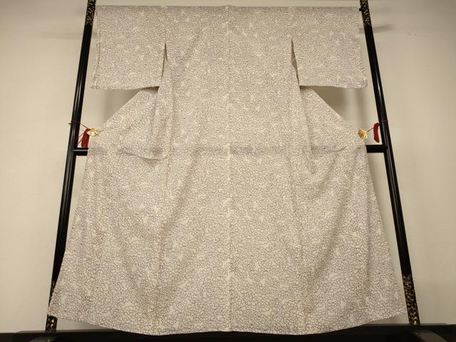 平和屋着物*夏物 小紋 絽 花尽くし 正絹 逸品 AABI0645jd