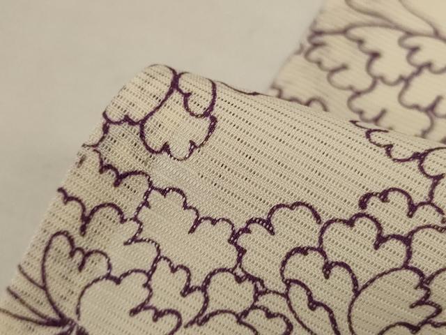 平和屋着物*夏物 小紋 絽 花尽くし 正絹 逸品 AABI0645jd