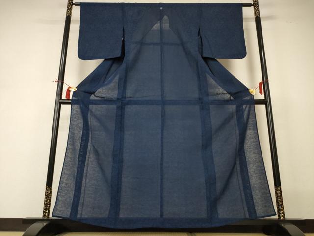 平和屋着物*夏物 色無地 草花紋紗 褐返色 正絹 逸品 AABI0648jd