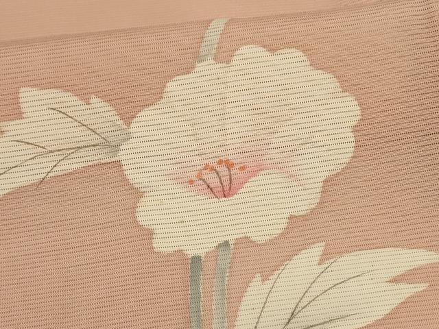 平和屋着物*夏物 訪問着 絽 枝花文 正絹 逸品 AABI0666jd
