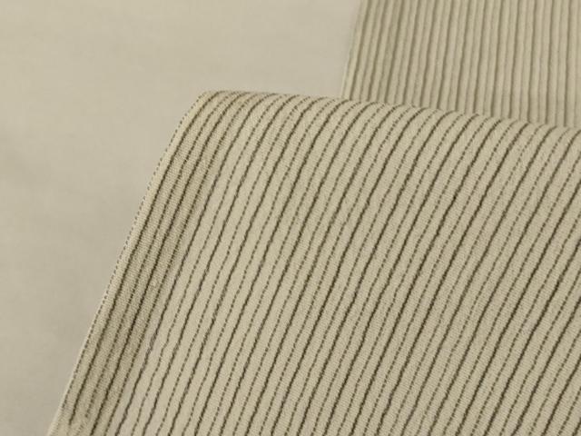平和屋着物*夏物 小紋 紗 縞 兎 正絹 逸品 AABI0702jd