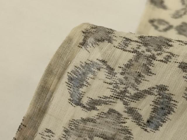 平和屋着物*夏物 小千谷ちぢみ 幾何学文様 麻 逸品 AABI0712jd