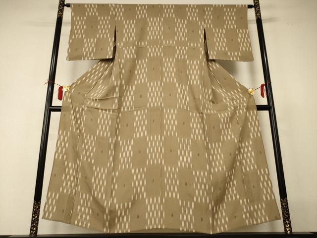 平和屋着物*夏物 小紋 変わり絽 幾何学文様 暈し染め 正絹 逸品 AABI0727jd