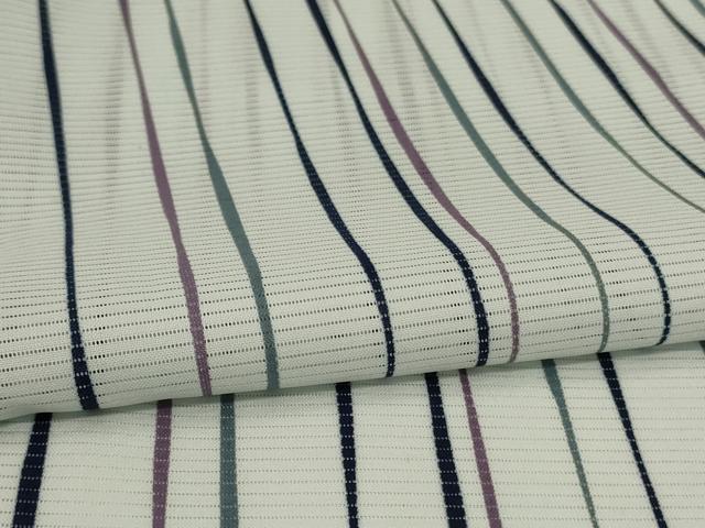 平和屋着物*夏物 小紋 絽 縞 洗える着物 AABI0740jd