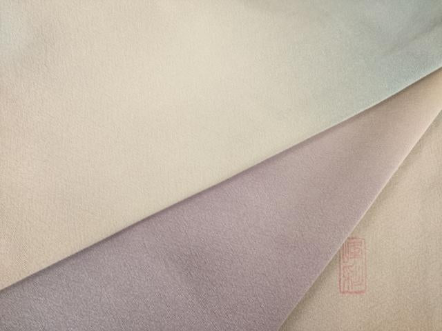 平和屋着物●京友禅 阪東峰彩 振袖 横段霞文 暈し染め 正絹 逸品 AABI0767ck