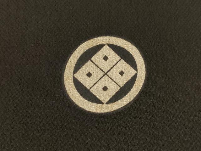 平和屋本店●アンティーク 大正ロマン 振袖 短冊花文 黒地 正絹 逸品 AABI0786ck