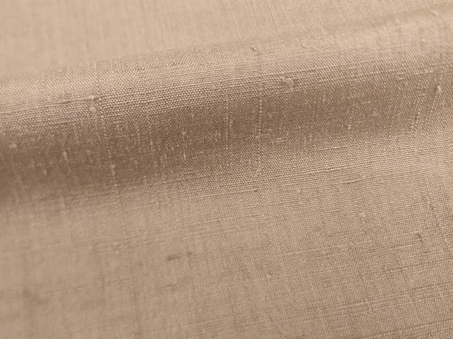 平和屋着物●結城紬 色無地 梅染色 正絹 逸品 AABI0799ck