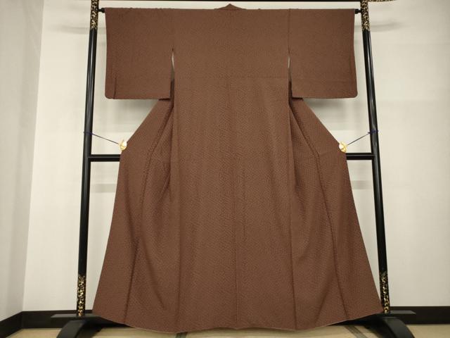 平和屋着物●上質な小紋 小花文 正絹 逸品 AABI0814ck