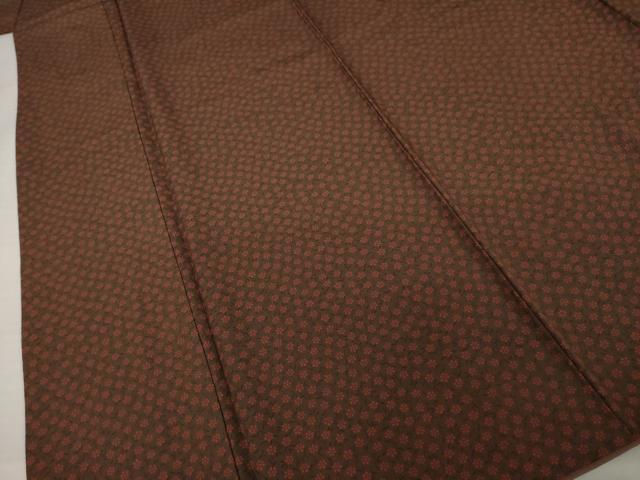 平和屋着物●上質な小紋 小花文 正絹 逸品 AABI0814ck