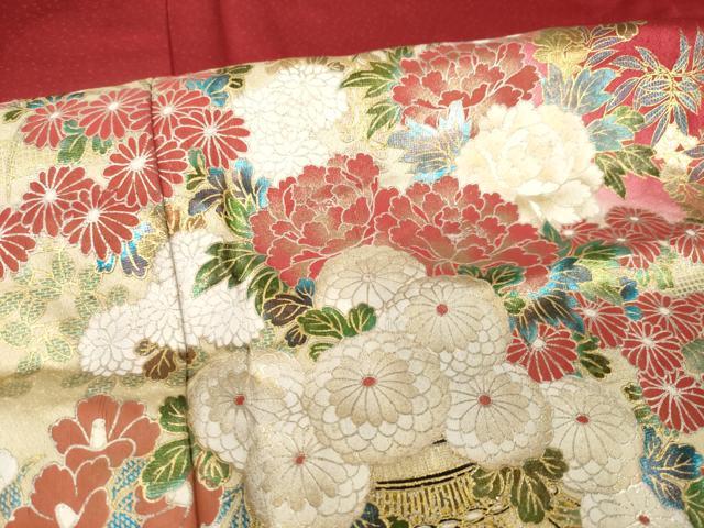 平和屋着物●豪華振袖 飾花文 暈し染め やまと誂製 正絹 逸品 AABI0818ck