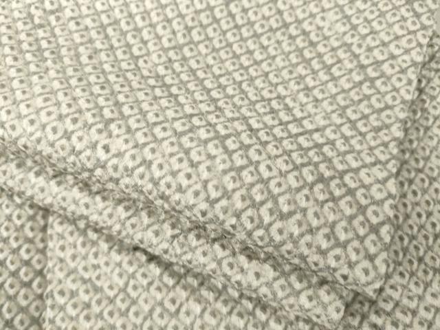 平和屋着物●大変加工の良い総絞り小紋 正絹 逸品 AABI0822ck