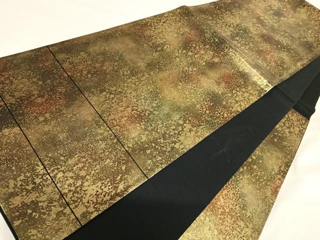 平和屋着物◎西陣 六通柄袋帯 霞文 金糸 正絹 逸品 AABI1044yx