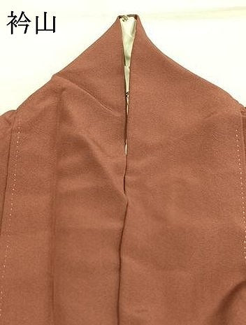 平和屋着物●上質な色無地 小豆色 正絹 逸品 AABI1203fy