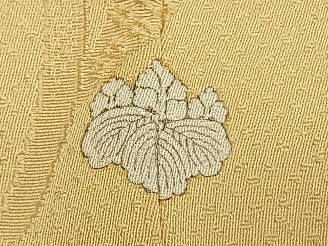 平和屋着物●上質な色無地 唐草地紋 砥粉色 正絹 逸品 AABI1213fy