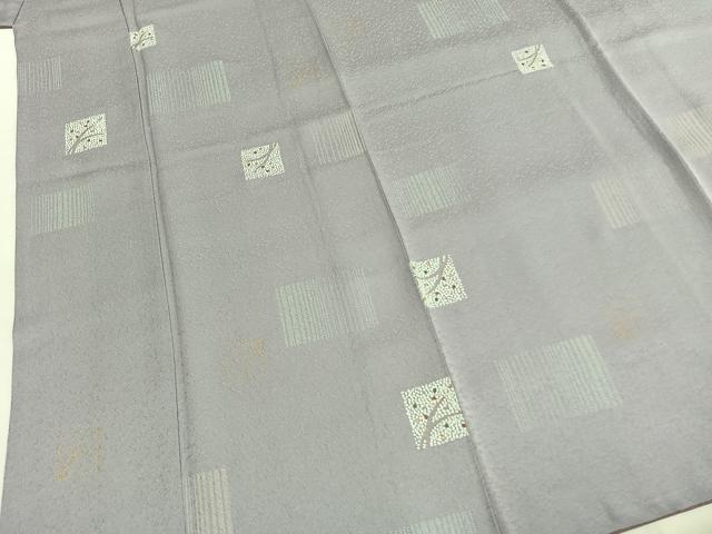 平和屋着物●上質な小紋 色紙文 金彩 正絹 逸品 未使用 AABI1218fy