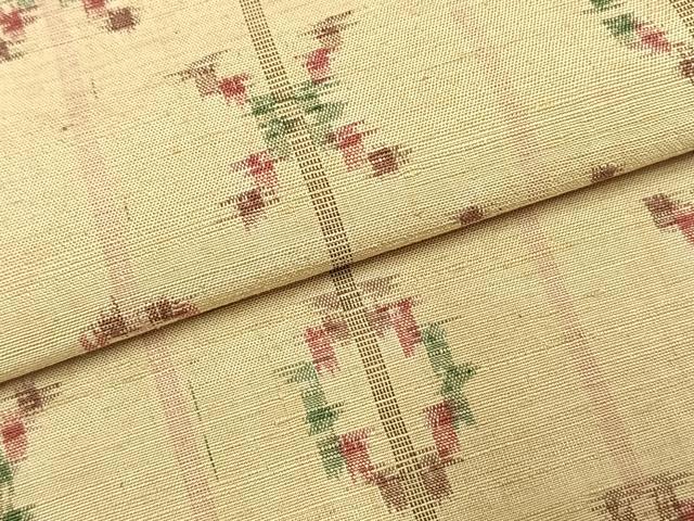 平和屋着物●上質な紬 琉球絣 正絹 逸品 AABI1226fy