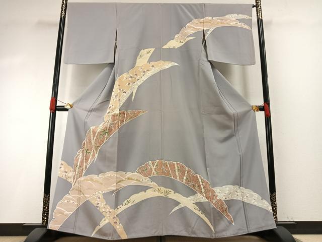 平和屋着物●訪問着 友禅 雪芝文 金彩 正絹 逸品 AABI1228fy