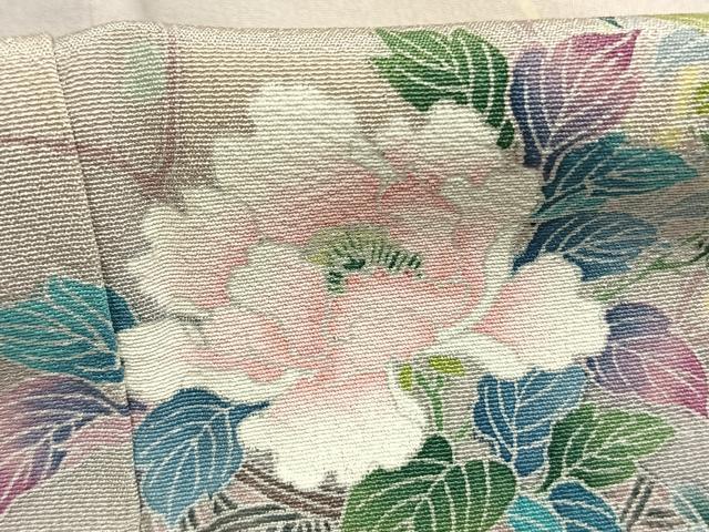 平和屋着物●訪問着 友禅 草花文 ほたる暈し 正絹 逸品 AABI1234fy