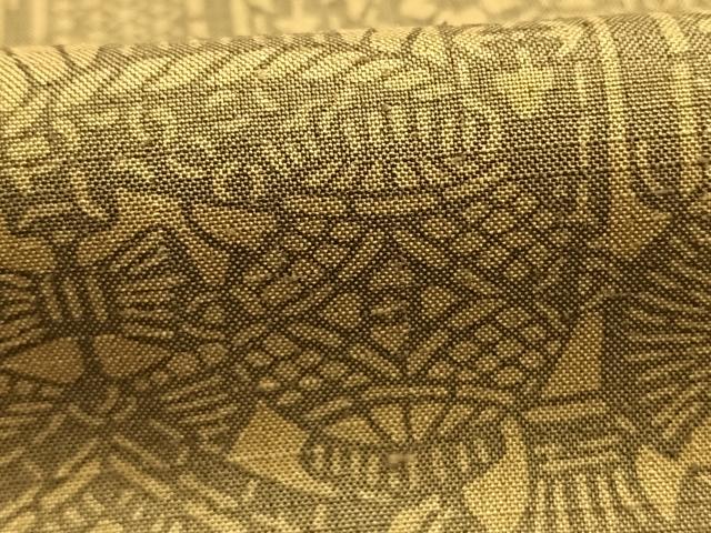 平和屋着物●上質な小紋 紬地 型染め 正絹 逸品 AABI1238fy