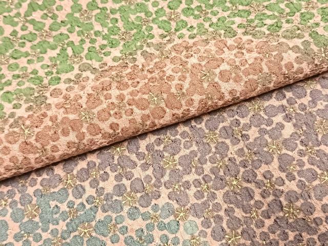 平和屋着物●訪問着 道長花文 ロング丈 正絹 逸品 AABI1241fy