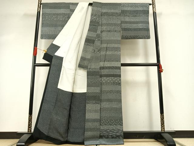 平和屋着物●小紋師 基之作 江戸小紋 百柄 正絹 逸品 AABI1244fy