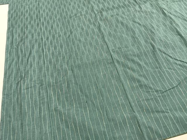 平和屋着物●上質な紬 よろけ縞 やまと誂製 正絹 逸品 未使用 AABI1252fy