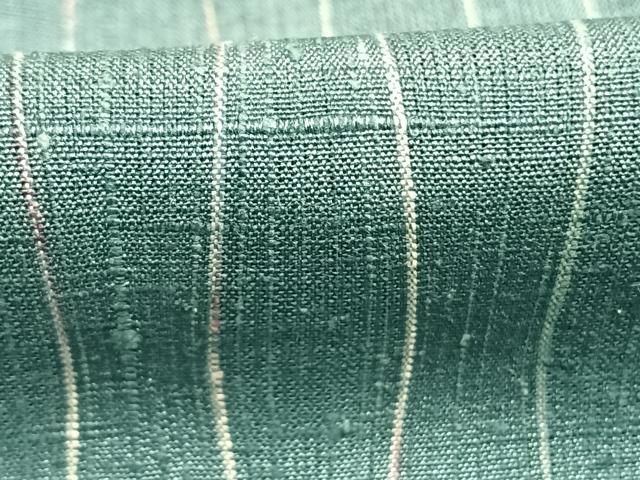 平和屋着物●上質な紬 よろけ縞 やまと誂製 正絹 逸品 未使用 AABI1252fy