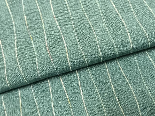 平和屋着物●上質な紬 よろけ縞 やまと誂製 正絹 逸品 未使用 AABI1252fy